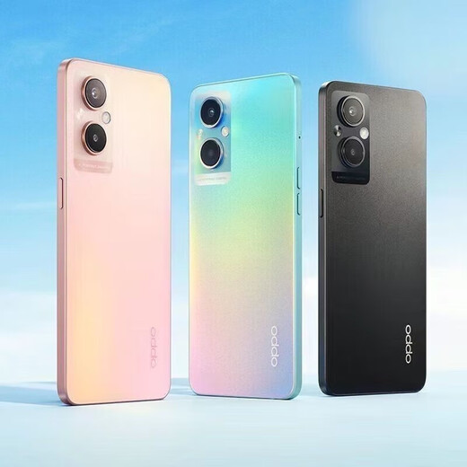 OPPOA96 4G Pass Dual Sim Dual Standby Snapdragon 695 Prozessor 6.43-Zoll Ultra-Definition großer Leinwand 128G großer Speicher 4500mAh Battery Student Vorgespannter Backup A96 Fantasy Color Face Unlock 8 GB+256 GB [Paket 2]