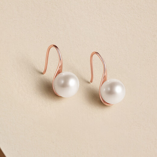 Saturday Fu S925 silver pearl earrings girl birthday gift X0911988 pair