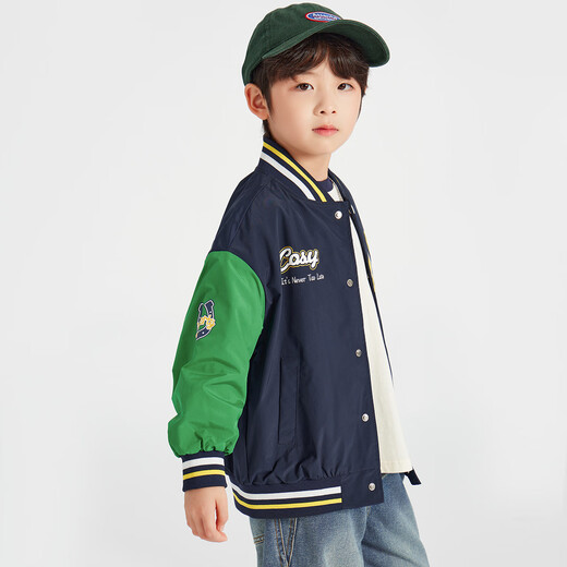 Duojia Boys Baseball Jacket 2025 Spring and Autumn Korean Style College Style Boys Tops Children's Casual Handsome Jackets