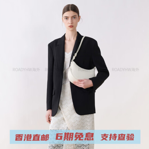 Calvin Klein small ck Spring new simple commuter saddle bag PU one-shoulder armpit bag crossbody saddle bag Small women Light Pink light pink gift box