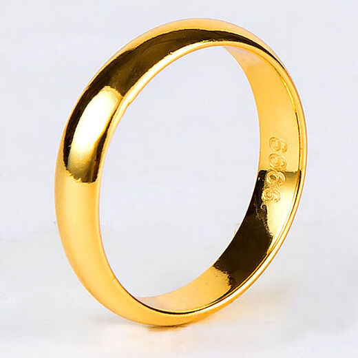 GAUSS CARLER Old Phoenix 2025 New Color Fashion Gold Ring Men's and Women's Couple Ring Closed Ring Feeling Men's Size 21 150-183 Jin Jin is equal to 0.5 kg of the same style