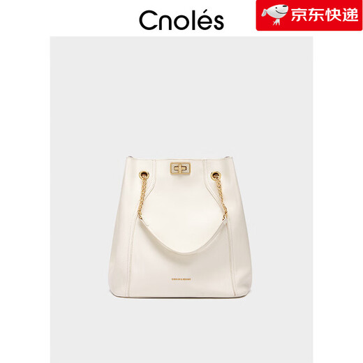 蔻一【新品】包包新款质感牛皮托特包感单肩包大容量通勤风女包 白色