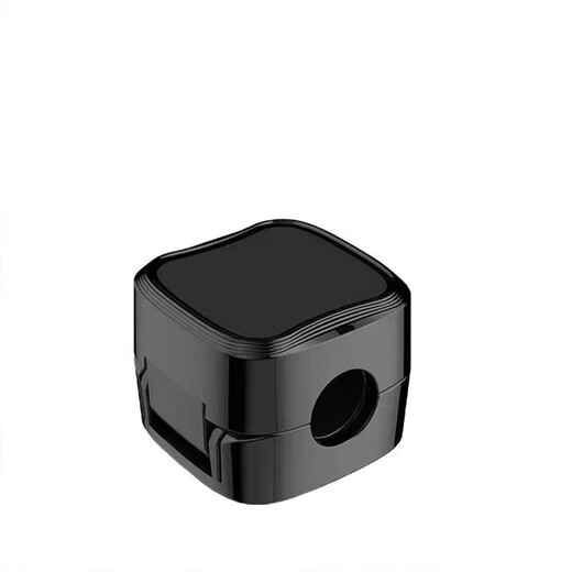 XMSJ磁吸理线器桌面车载数据线收纳整理手机充电线夹固定神器卡扣插头 单头理线器黑色1个装强磁开合无