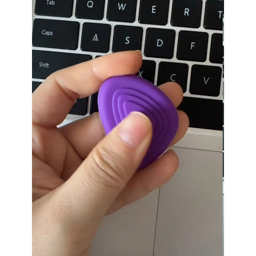 MPPMCK sensory stone ADHD hyperactivity anxiety relief artifact finger toy silicone touch plate concentration training warm color 6 pieces delivery storage box