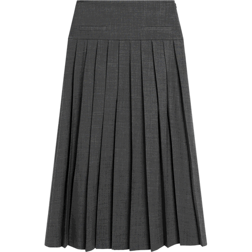 Massimo Dutti autumn new product 20205 women's clothing elegant and high-end simple style box pleated skirt 05257504 dark gray XS (34) (165/62A)