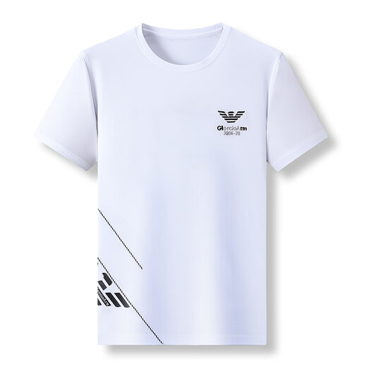 
FALAMONE high-end fashion brand summer short-sleeved T-shirt for men high-end ice silk half-sleeved men's top T-shirt Black DYHF-13067 L 170 [suitable for weight 120-135 Jin [Jin equals 0.5 kg]]