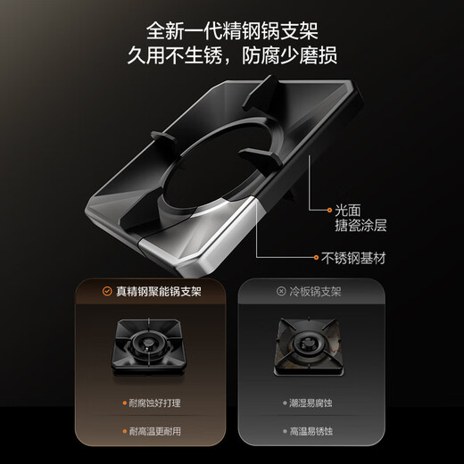 FOTILE newly upgraded 70% thermal efficiency gas stove natural gas household embedded 5.2kW* high fire gas stove 70% high thermal efficiency TF27B