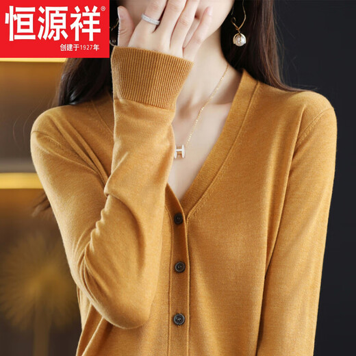 Hengyuanxiang 2025 Erstline-Nachahmungswoll-Strickjacke für Frauen Frühling und Herbst New Lose Pullover für Frauen Außengestrickte Pullover für Frauen Blau Die beliebte leichte Luxusmarke S in diesem Jahr