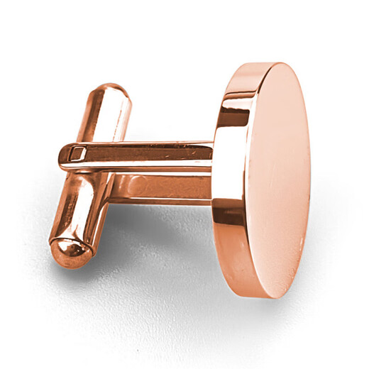 Cufflinks Men's Shirts Spring Sleevepins Lettering French Round Shirt Steel Color 20mm