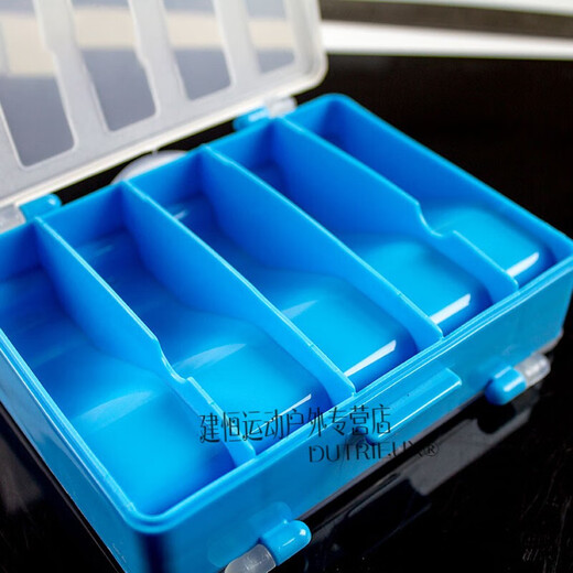 Explosive hook box, hook box, explosive fish hook accessories, string hook storage box, double-sided accessories box, fishing gear box, double-sided grid explosion hook box