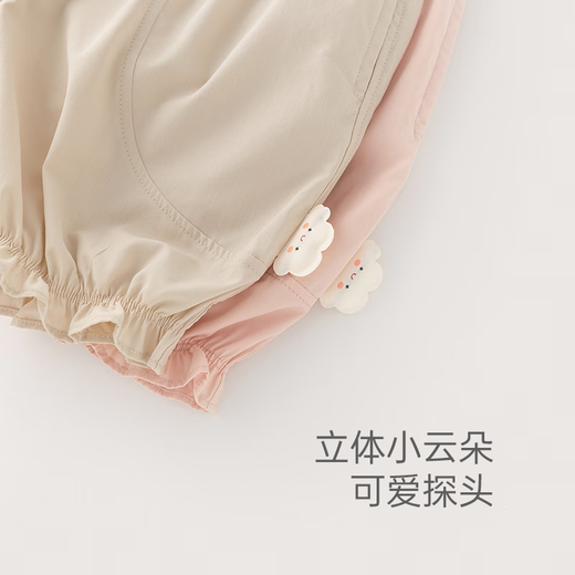 
Baby Bear Girl Pure Cotton Cropped Pants Summer Thin Girls Lace Boulevard Pants Baby Casual Pants Sweet Outdoor Pants Apricot Khaki 90