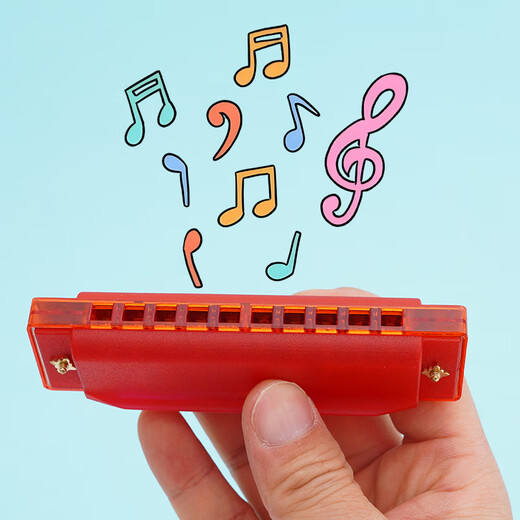 BREAZA children's harmonica special blowing instruments for babies toys for beginners and children's oral organs purple harmonica