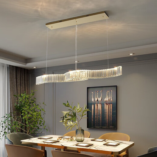 Opp (OPPLE) 2025 new light luxury living room dining room crystal chandeliers LED afterwards... D model 6623-800-Wuji Intelligent Accessible fine