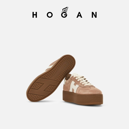 
HOGAN women's shoes early autumn new product Platform series H698 fashion thick-soled casual shoes pink 36