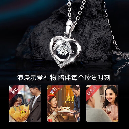 ALLOVE sterling silver necklace women's 2025 new pendant jewelry girls birthday gift for girlfriend wife lady light luxury niche