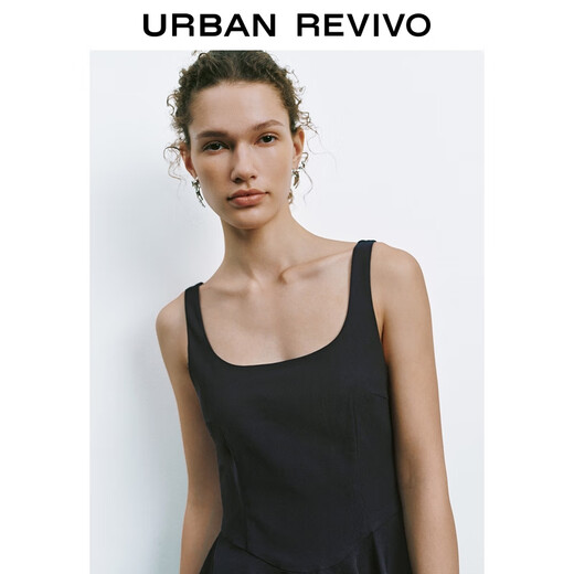
UR2025 summer new women's ballet style ultra-short vest dress UYU750077 royal blue S