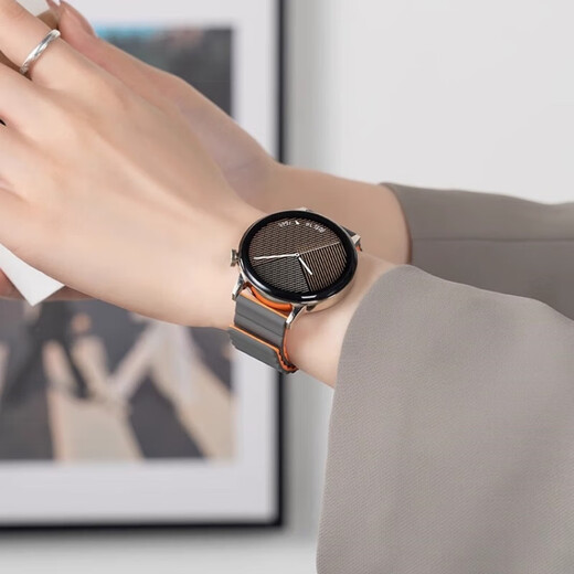 Geeignet für Xiaomi Uhr S4 -Gurt S3 Wellblecher magnetischer Silikon Uhrengurt Sommer S1pro Armband Atmungsaktiv S2 Smart Color2 Sportersatzgürtel Neue Produkt [1047] Schokolade mit schwarz [22mm] Xiaomi Uhr S3