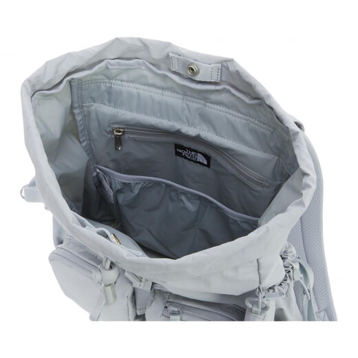 North Face Breeze Fashion Logo Sac à dos en nylon imprimé pour les femmes gris gris froid gris