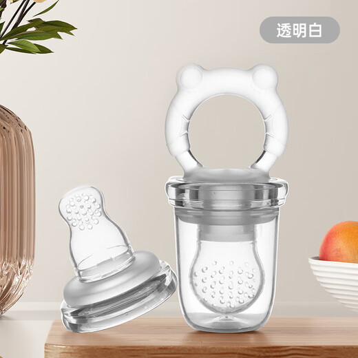 Baby Food Bite Bag Teething Feeder L Nano Silver 2 Pack