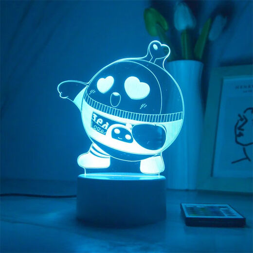 Xingtang Danzi Party Atmósfera periférica luces Baker modelando luces nocturnas coloridas al lado de la cama para enviar a los niños 3899-2 Baker Cracked Remote Control 16 Color de regalo Embalaje