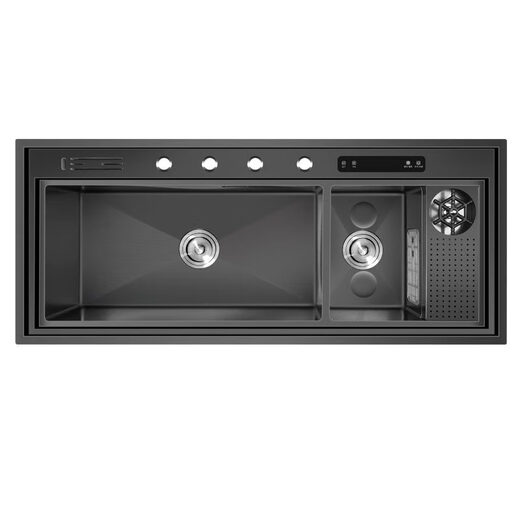 Intelligente Ultraschallspüle Multifunktionsfunktion Automatische Reinigung von Spülmaschinen Obst und Gemüsereinigung und Reinigung von Gemüsebecken Ultraschall + Reinigung + Tasse Waschmaschine Doppel Tank 12048 Zahlen