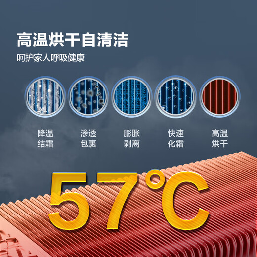 海信空调 3匹纯铜管挂机 超大风量 客厅商铺多场景使用 独立除湿 AI控温 1级能效KFR-72GW/A590D-X1