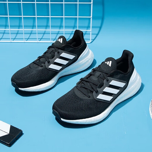 阿迪达斯（adidas）跑步鞋男鞋秋季新品Ultraboost 21爆米花网面 IF4839/boost中底/黑白 40.5