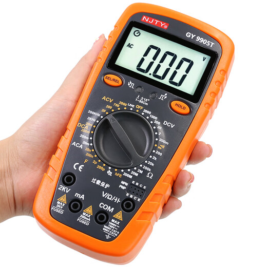 奥洛勋定制南京天宇GY9905T防烧数字万用表测电压2000V交直流电压测2KV 9905T送 手提包