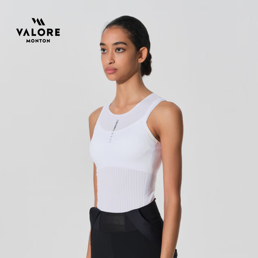 VALORE MONTON Yuedong quick-drying breathable inner layering shirt AOE cycling sportswear professional vest sweat-absorbent top for women Yuedong white women's inner layering vest M