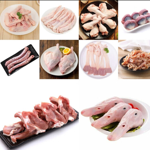 Big factory supply, fresh duck products, frozen fresh duck products, combination of fresh duck heads, duck necks, duck wings, collarbones, duck paws, duck head 2Jin Jin is equal to 0.5kg + duck neck 2Jin Jin is equal to 0.5kg + duck wings 2Jin Jin is equal to 0.5kg