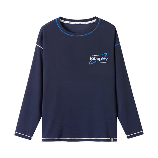 Piggy Tony fat boy T-shirt spring children's long-sleeved T-shirt sports breathable fat children middle-aged children teenagers loose large size