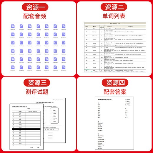 进口原版1000 2000 4000Essential English Words 123456级常见词英语词典正版小学英语单词四六级英语考试剑桥雅思核心词汇英语4000词 1000词 第一级+APP