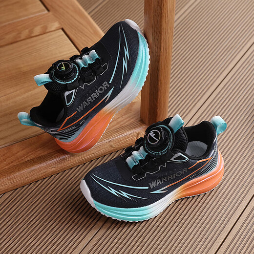 Zapatos para niños guerreros para hombres y zapatillas para correr para hombres nuevos perillas casuales zapatos deportivos casuales wz-b797t negro y azul 33