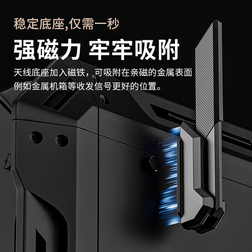 Yuhelian Desktop-Computer-Motherboard, WLAN-Antenne, Signalverstärkung, Verlängerungsleitung, magnetische Absaugung, High-Gain-Empfänger, Dualband-WLAN-Kartenmodul, Antenne, weiße Klinge, klappbar, 12 dB Verlängerungsantenne (mit magnetischer Absaugung)