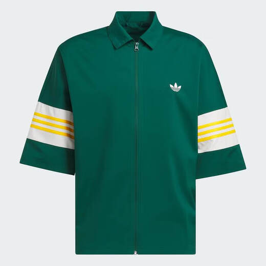 Adidas clover Männer und Frauen Paar Sommer T-Shirt Mode Sport Sport atmungsaktives loses Himmel-Lapel-Shirt IY7373 M