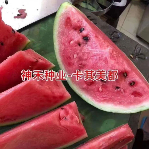 Khakimedo watermelon seeds, few seeds, super sweet fruit seeds, crispy, juicy, bright red hybrid watermelon seeds, original 100 capsules, Khakimedo