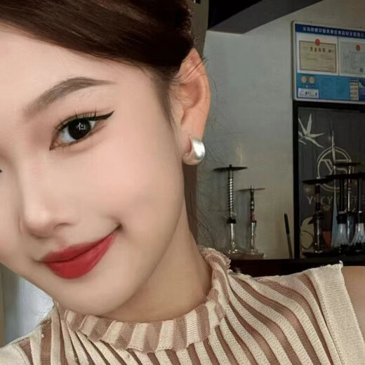 KZD old phoenix pure silver 999 earrings for women, western style anti-allergic ins for sleeping, no need to remove the ring, new earrings pure silver earrings, S999 pure silver earrings for women, western style, anti-allergic ins for sleeping