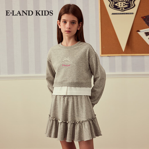 E LAND KIDS children's clothing girls' suit EKSME4921O black 150