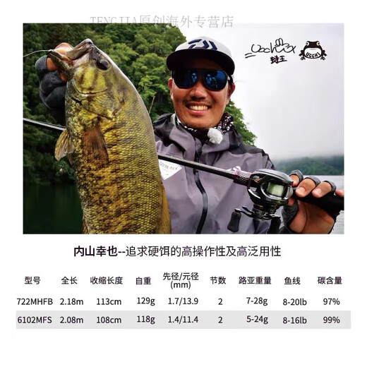 达亿瓦（DAIWA）ZILLION子龙竞技路亚竿套装远投翘嘴鲈鱼打黑路亚鱼杆 2.03m 常规款-682L/MLFB-ST枪柄a