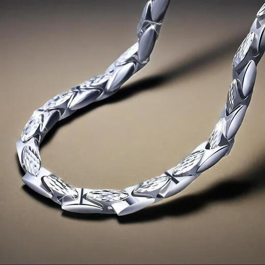 YIBIY same platinum necklace men's pt950 platinum necklace men's platinum necklace pendant pt999 platinum necklace men's white gold 62 cm