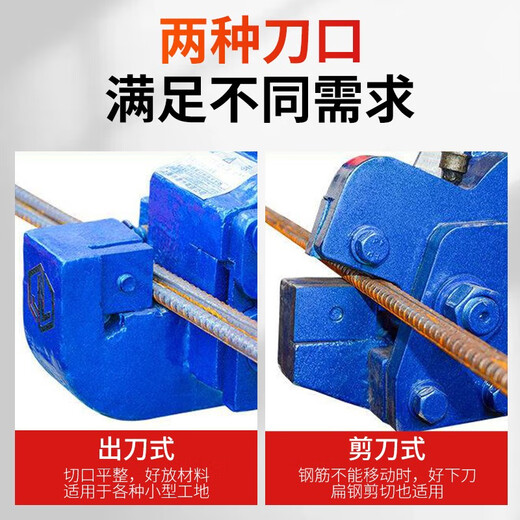CLCEY electric steel bar cutting machine 12 small scrap manual steel bar shearing machine portable cutting machine for cutting iron 12 type scissor type 380V