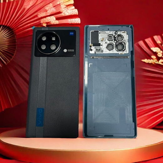 适用VIVOXfold原装后盖拆机99新原厂手机素皮电池盖外壳后壳后屏 xfold/xfold+原装后盖素皮蓝色