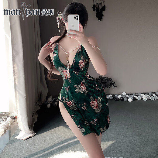 曼烟免脱开裆连身袜丝袜女性感诱惑透视情趣黑丝可撕JK制服  均码【80 秘书服【包臀裙+T裤】漆皮拼接包臀旗袍9737
