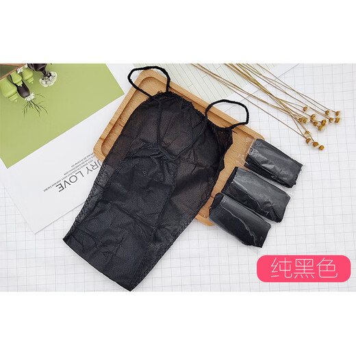 Disposable thong women's underwear, non-woven sweat steaming T-shaped pants, nail bottoms, butt therapy, large size hospital use, 100 pieces, black individually packaged, one size fits all