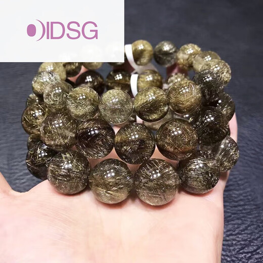 Oidsg Crystal Bracelet Blanc Hair Crystal Hair raide café titane cristal bracelet flash diable cheveux 520 Valentin pour la fête d'anniversaire Gift 12035 Devil Silver Hair Crystal