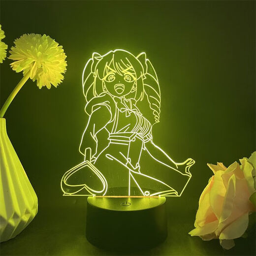 Pretty photo shoots and dreams of becoming a magic girl figure USB night light dance Shina Duna Kelis Tenkawa Kaorko anime 4877 Tenkawa Kaorko black background 16 colors + remote control + usb + battery compartment