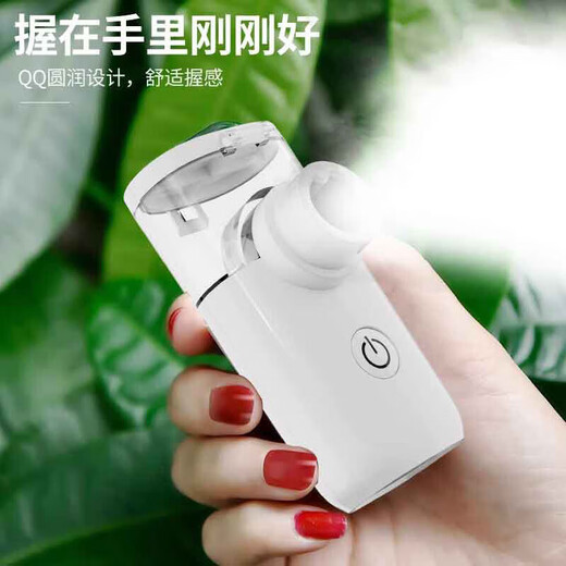Fukong Portable Nano Spray Moisturizer Sprayer Oxygen Injection Portable Facial Moisturizing Small Facial Steamer Facial Steamer Cold Spray Handheld Humidifying Beauty Device White Nano Moisturizer + Mist Eye Moisturizer