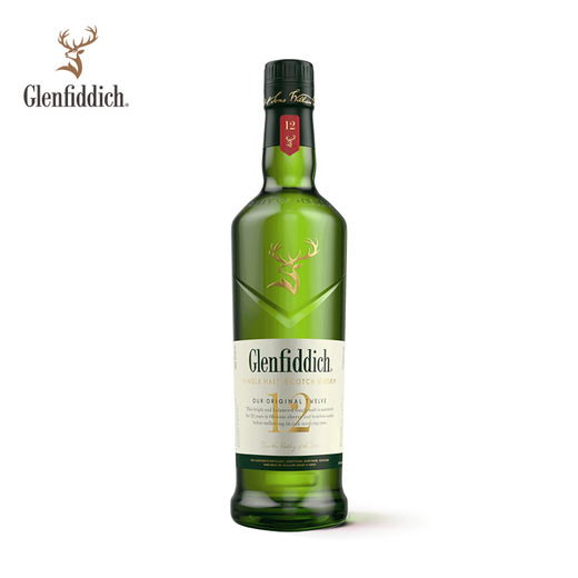 格兰菲迪（GLENFIDDICH）12年苏格兰单一麦芽威士忌700ml*12带盒 整箱囤货装