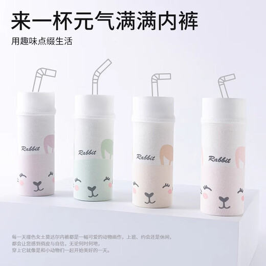 Langsha children's underwear girls modal briefs soft 7A antibacterial little girl spring and autumn baby shorts breathable and traceless