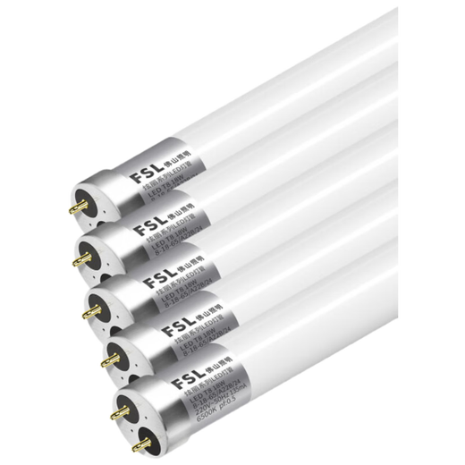 Foshan Lighting (FSL) T8 LED tube energy-saving fluorescent tube 1.2 meters 18W positive white light 6500K (5 pieces) double-ended power supply